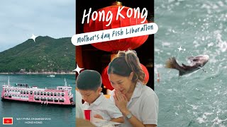 "Release with Love." Mother’s Day Fish Liberation in Hong Kong.